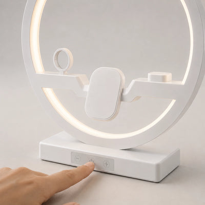 Charge Circle — 3-in-1 Charging Desk Lamp with Phone, Watch, and Earbud Dock