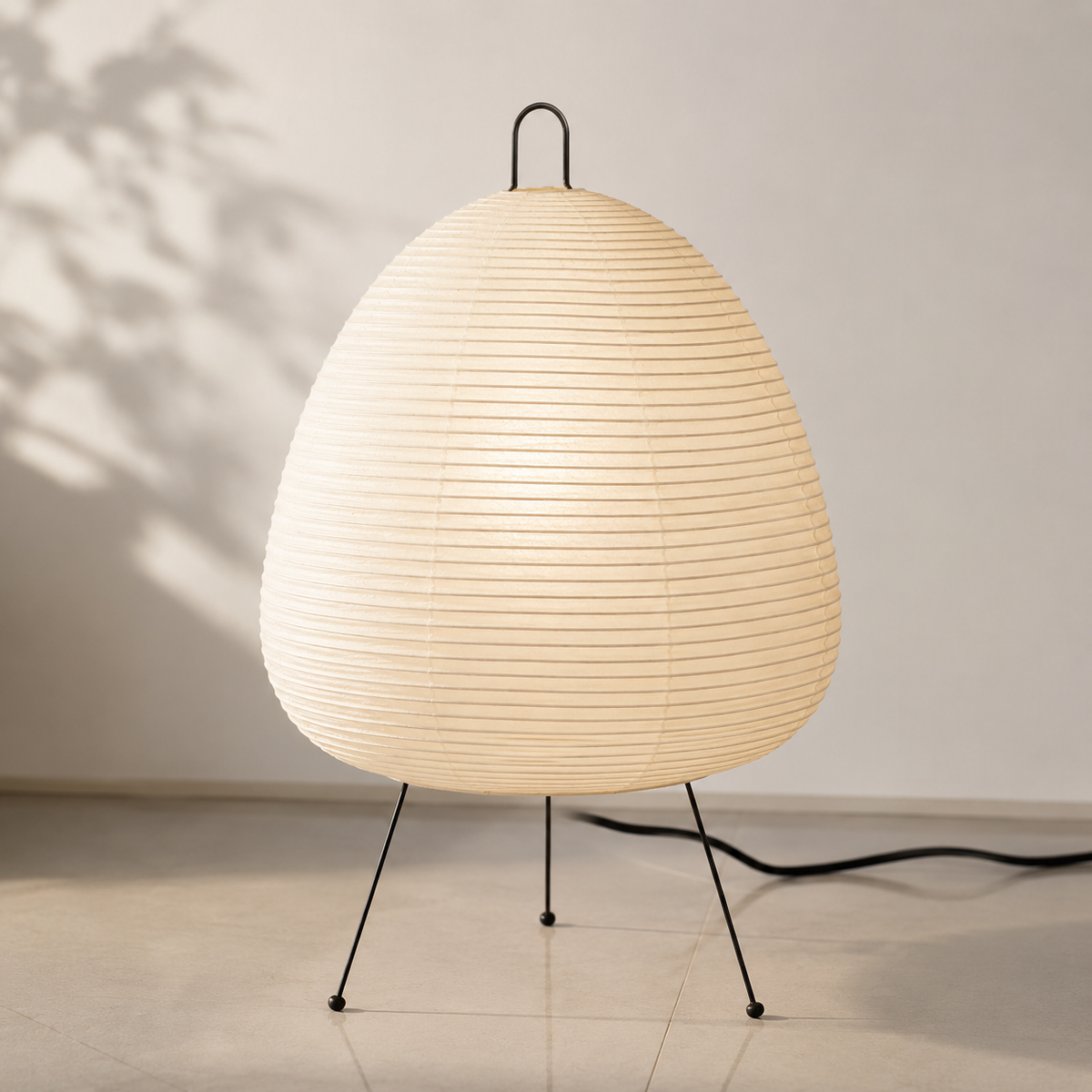 Kumo table lamp in a Japandi-style interior